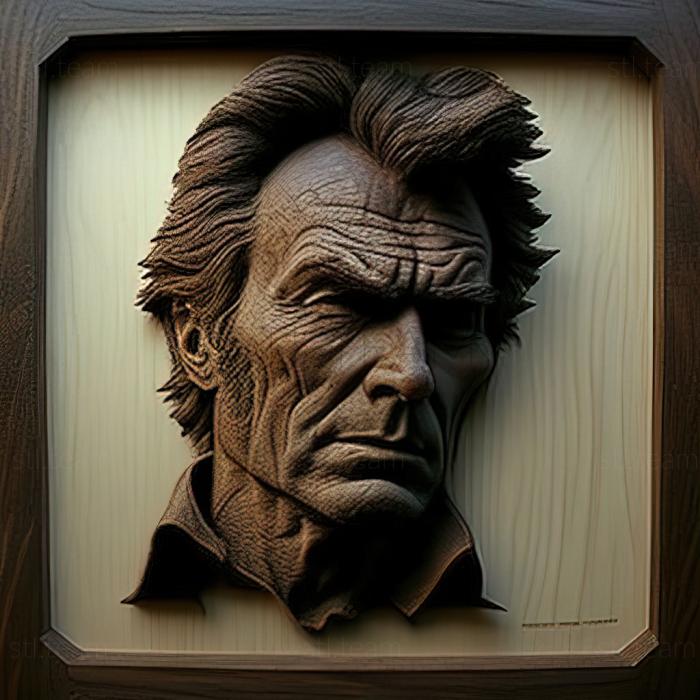 3D model Harry Callahan Dirty Harry Clint Eastwood (STL)